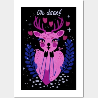 Oh deer Posters and Art